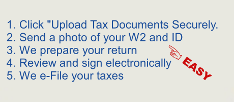 Send a photo of your tax forms encrypted